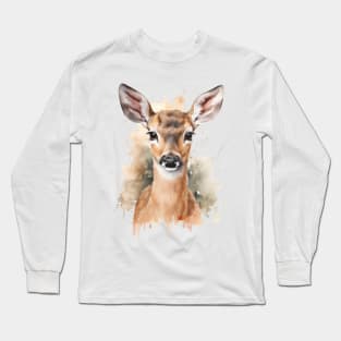 Watercolor Doe 2 Long Sleeve T-Shirt